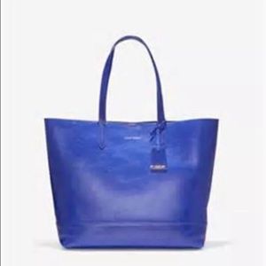 Cole Haan royal blue Leather Tote